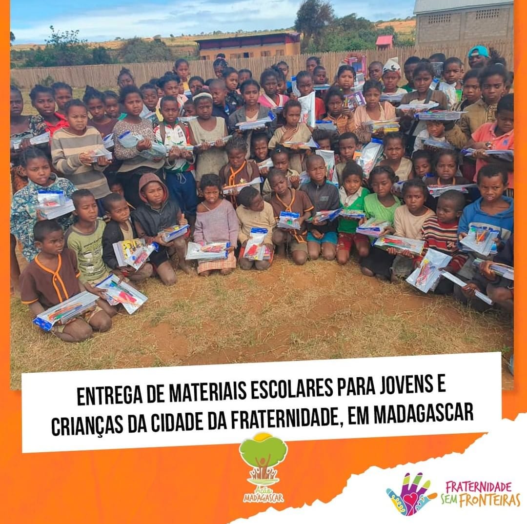 Materiais escolares para Madagascar